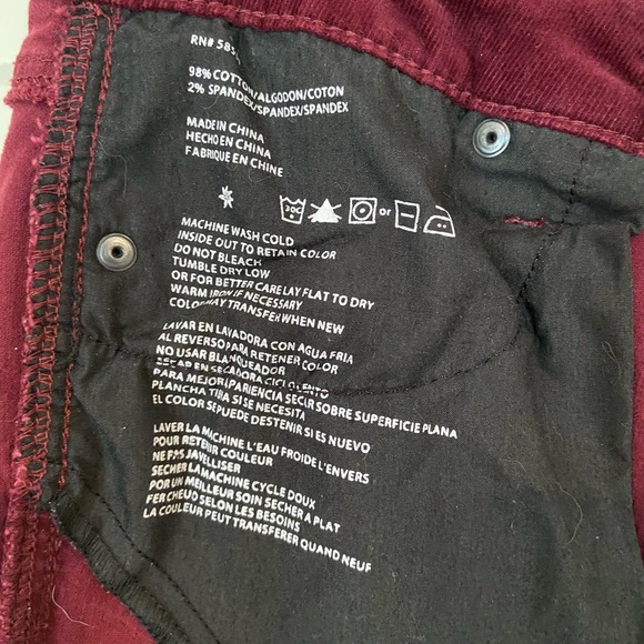 Edyson Skinny Cords size 31/12 - Picture 6 of 6